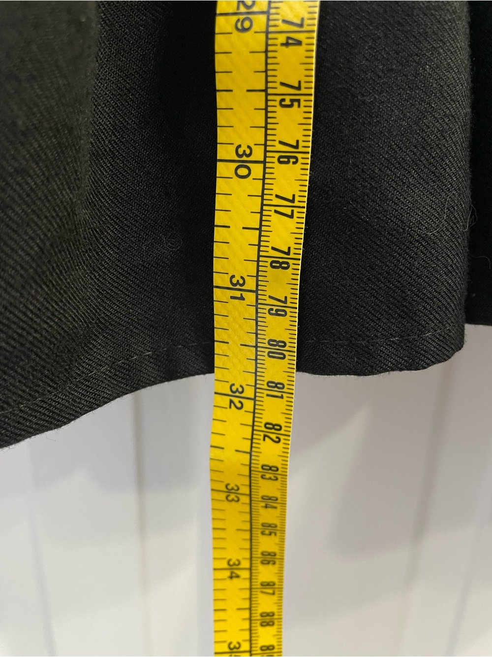 Vintage 1970s Stanart Black Maxi Skirt Ruffled Flared Union USA Made, Size Small - Picture 6 of 8